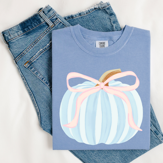 Blue Watercolor Pumpkin