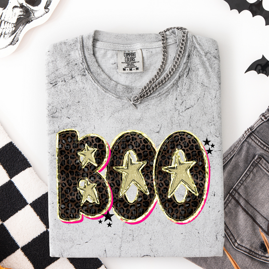 Leopard Faux Glitter Boo