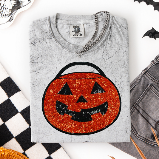 Treat Bucket REAL SEQUIN PATCH YOUTH SIZE