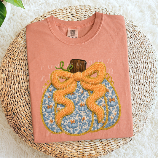 Faux Yarn Vintage Pumpkin