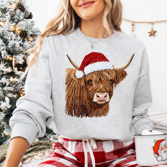 Faux Yarn Highland Cow