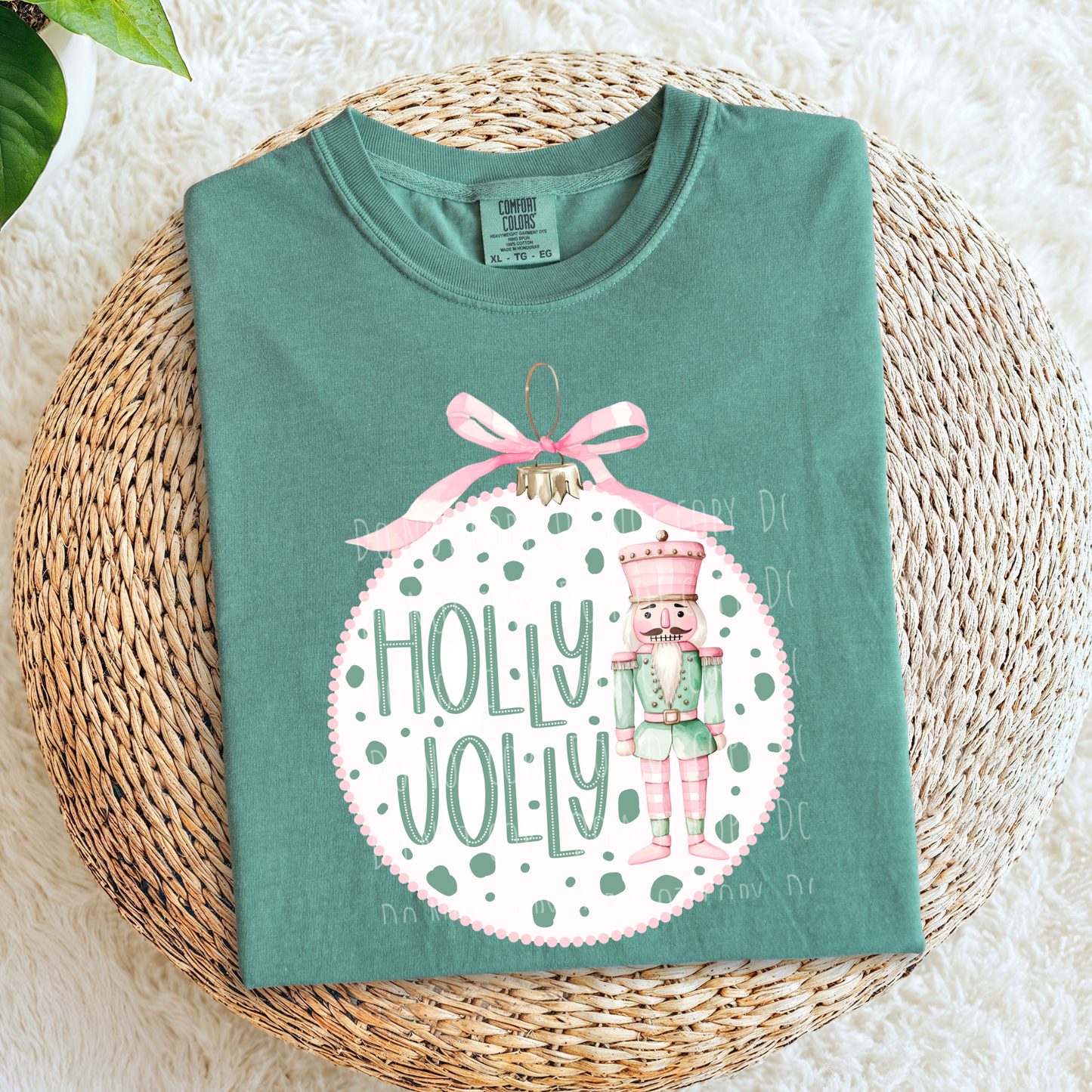 Holly Jolly Nutcracker Ornament