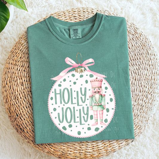 Holly Jolly Nutcracker Ornament