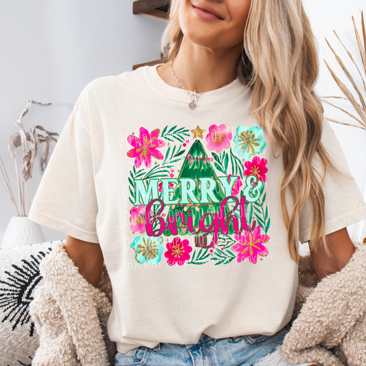 Floral Merry and Bright