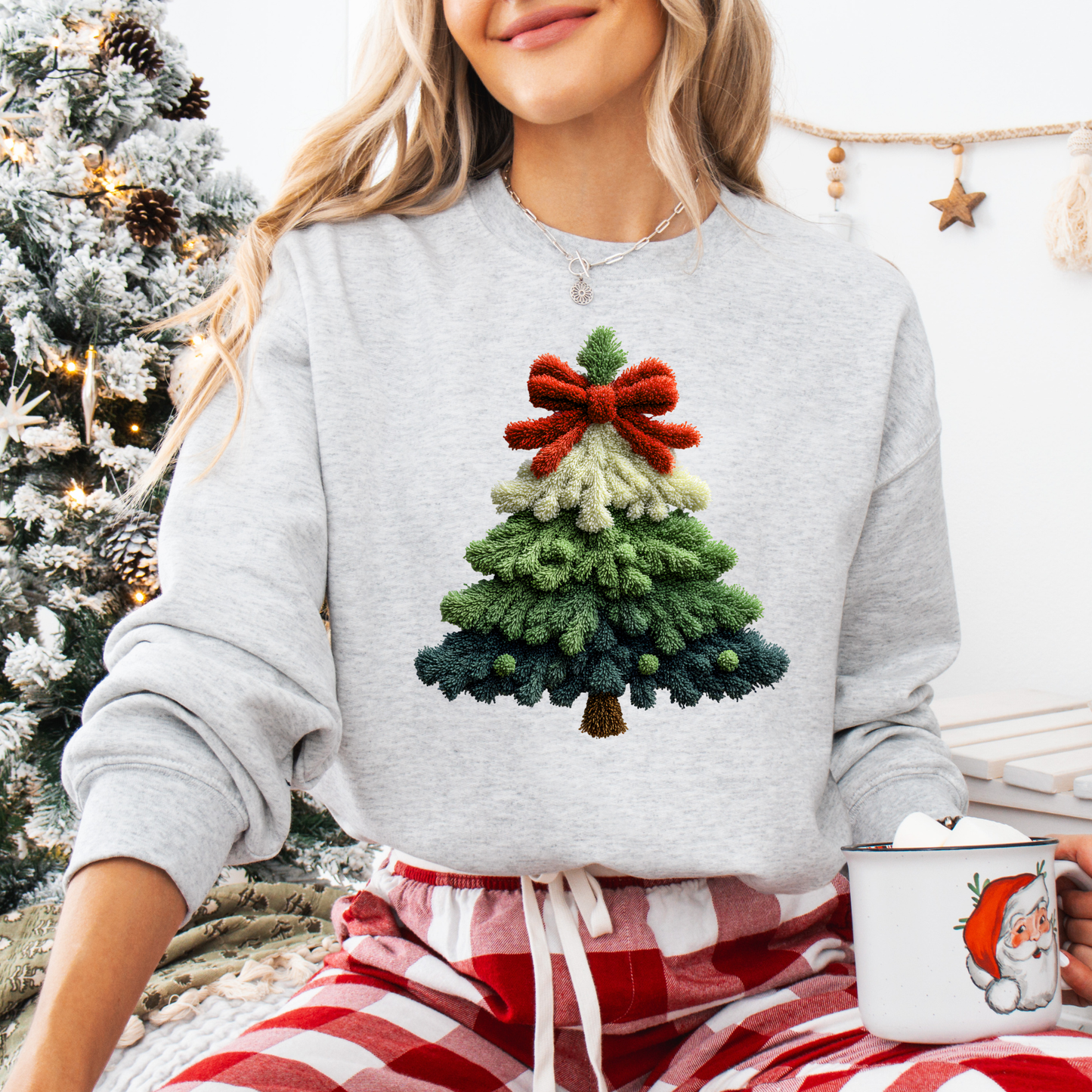 Faux Yarn Coquette Tree