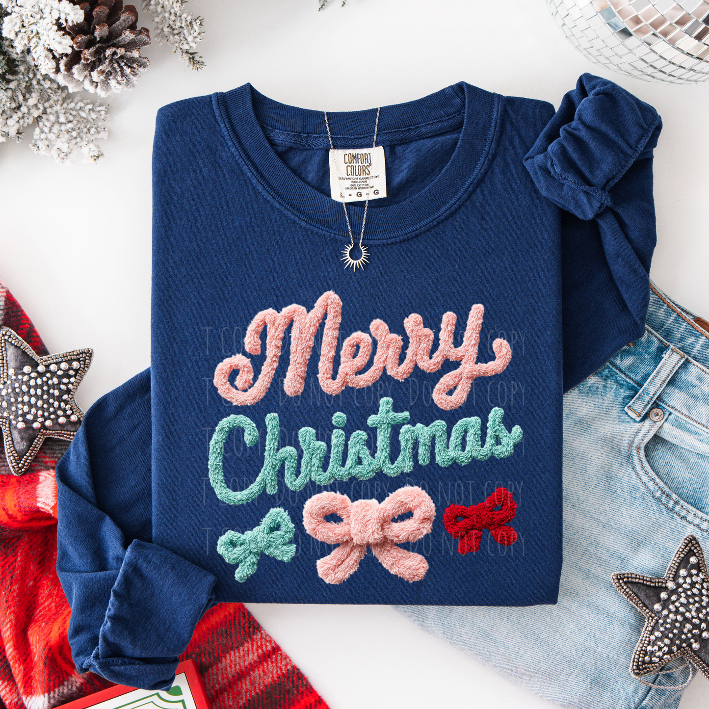 Latch Hook Merry Christmas Bows