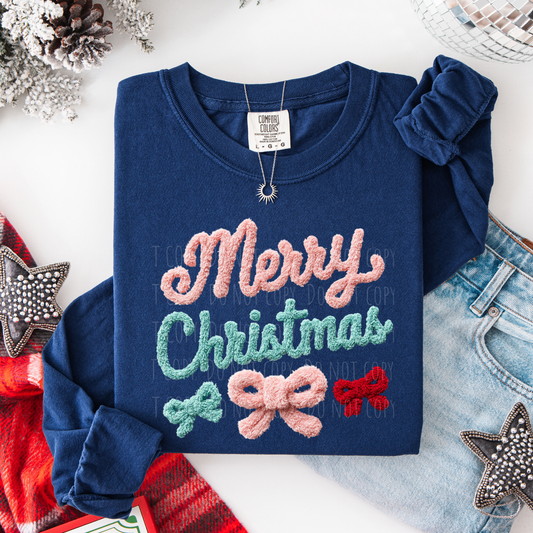 Latch Hook Merry Christmas Bows