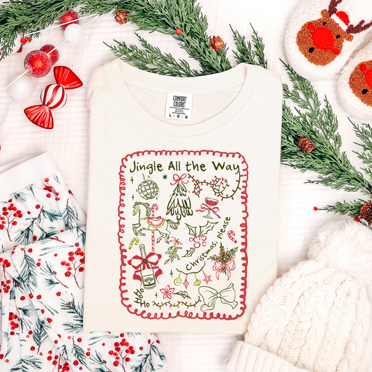 Jingle All The Way Doodle Frame