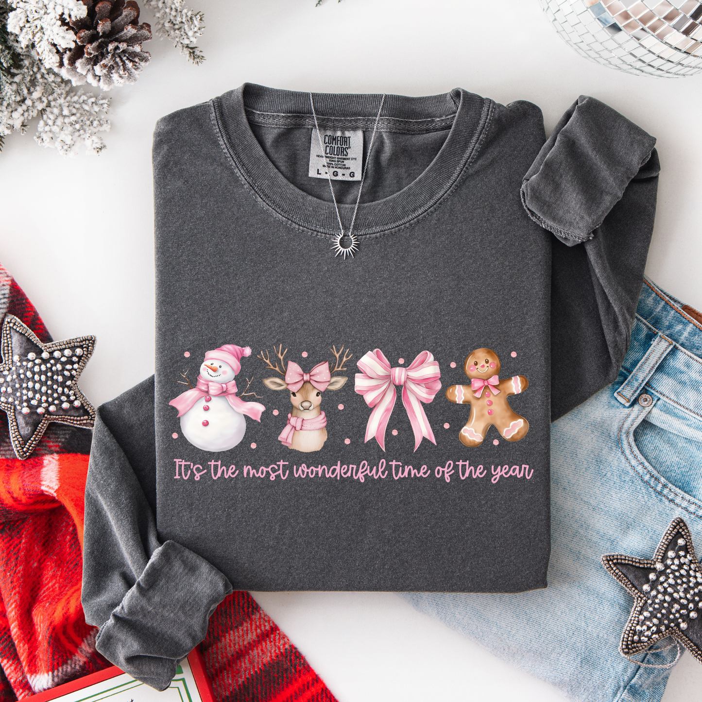 Most Wonderful Time Pink Watercolor