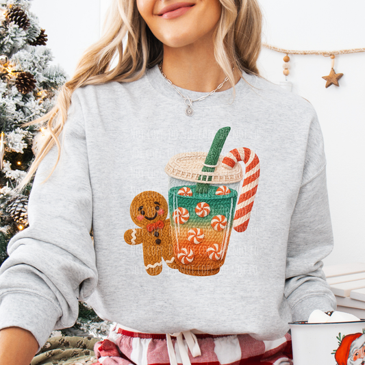 Faux Yarn Christmas Coffee
