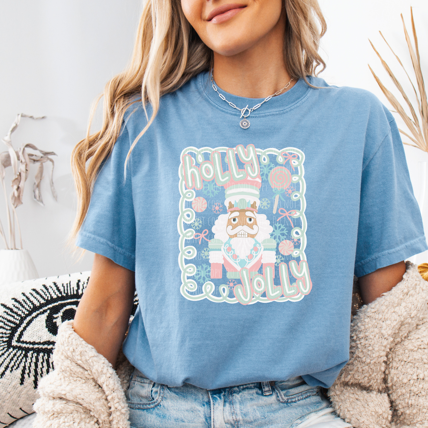 Hand Drawn Holly Jolly Nutcracker