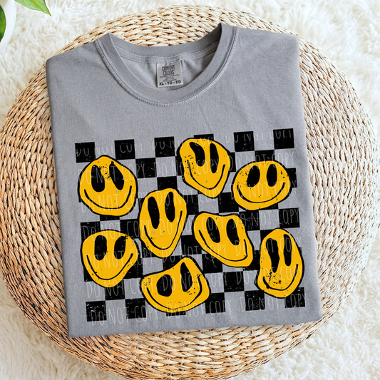 Trippy Smile Checkered