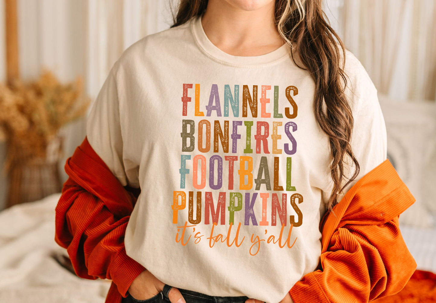 Fall Words multi-color