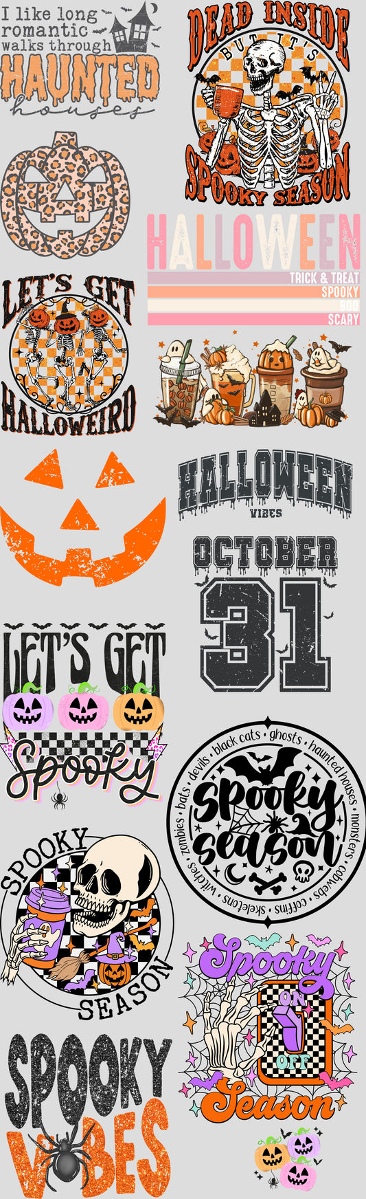 All Things Halloween Premade Gang Sheet