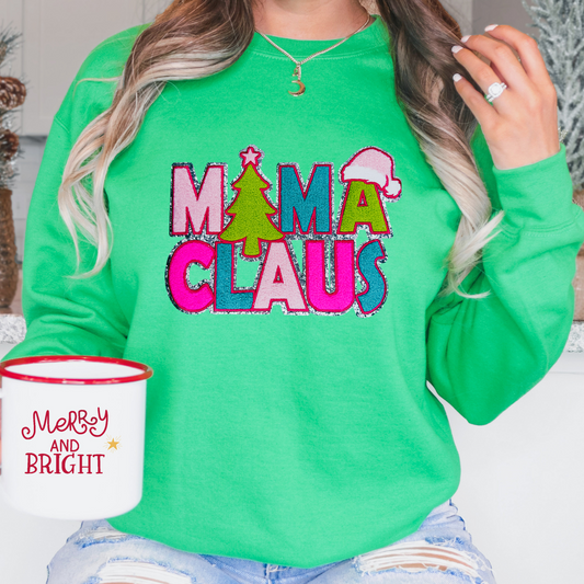 Mama Claus Chenille Patch