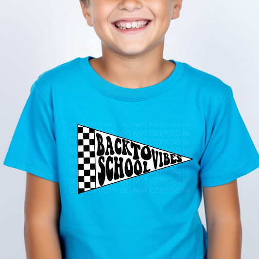 Back To School Checkered Flag