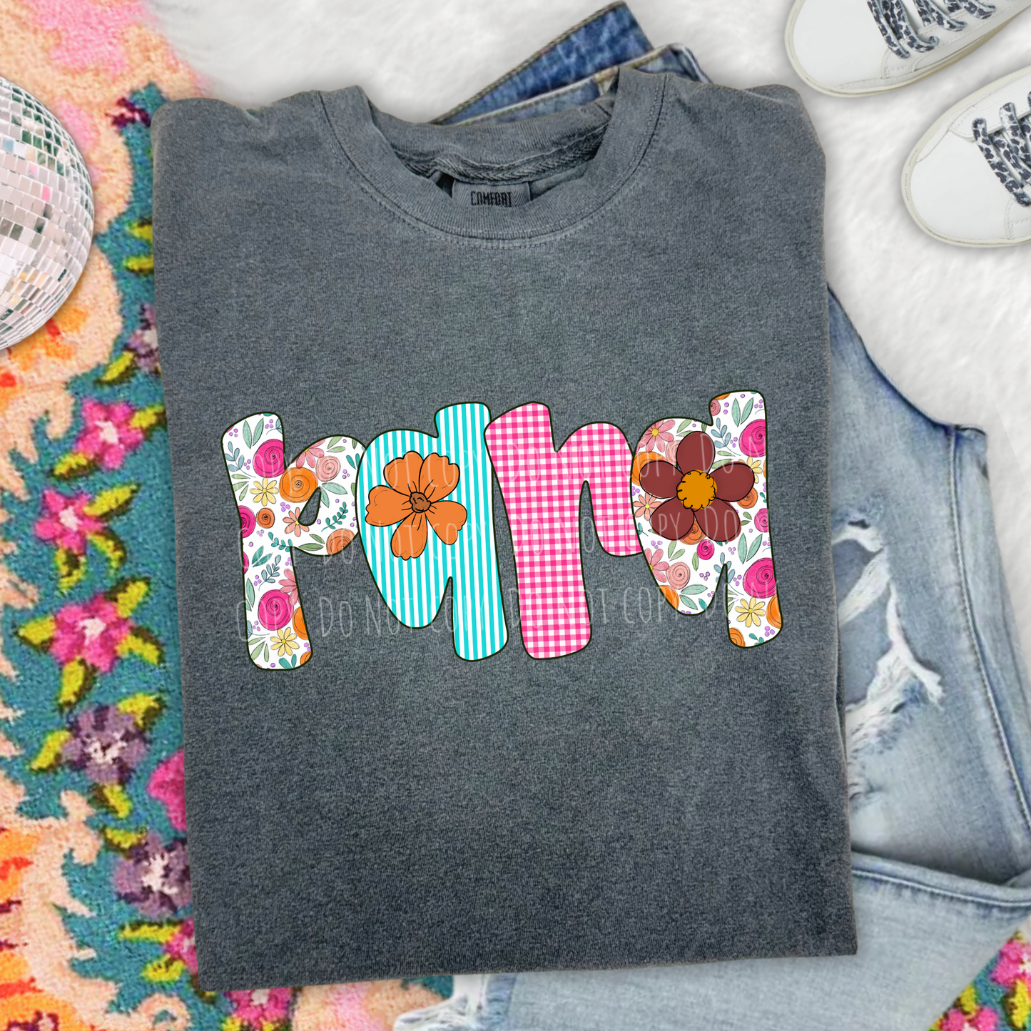 Para Floral Gingham