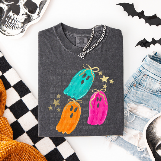 Colorful Cutesy Ghost Trio