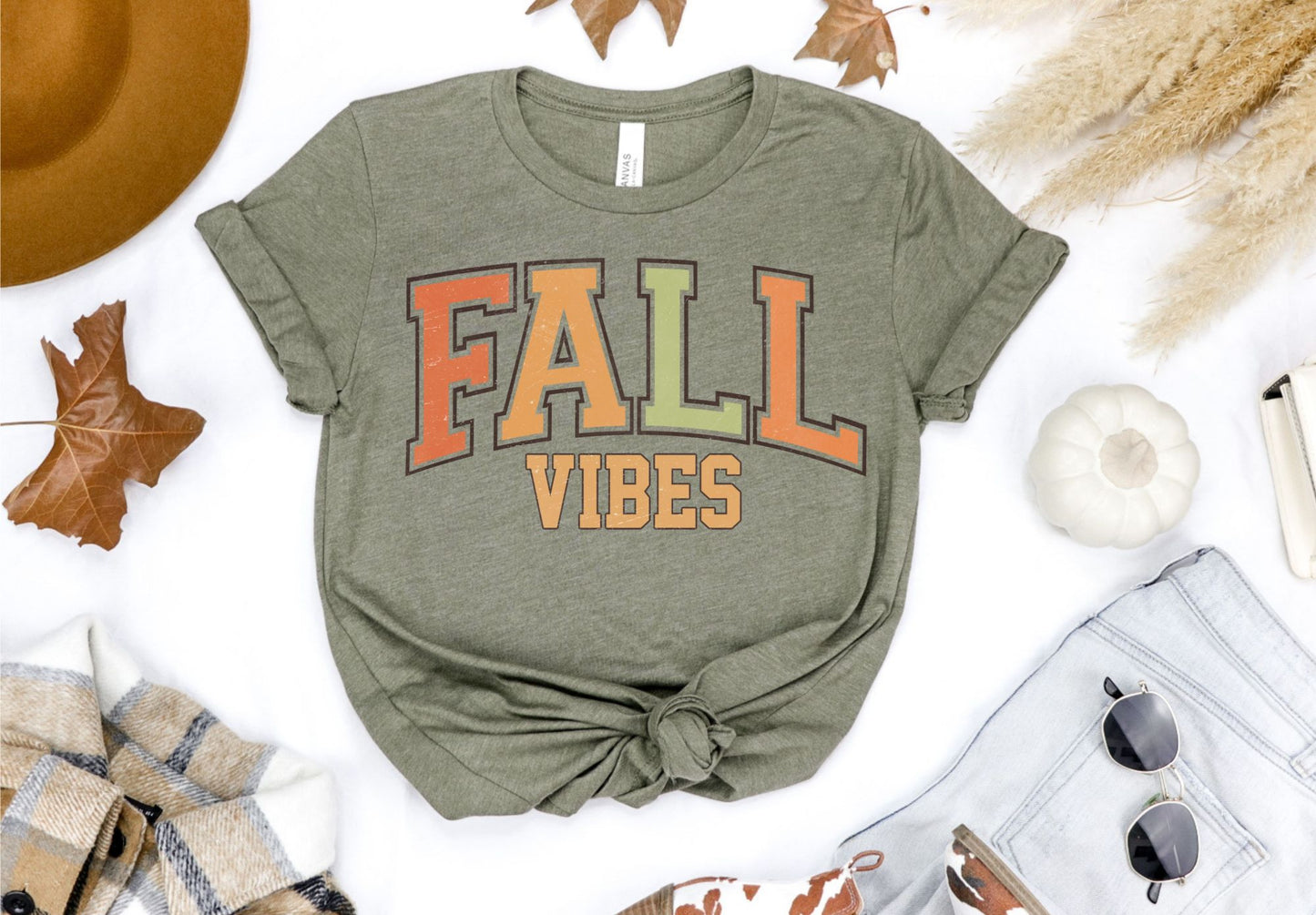 Fall Vibes Varsity Earthtone