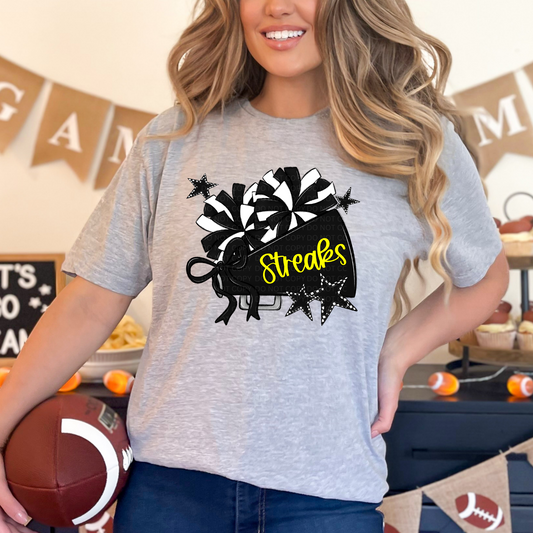 Streaks Megaphone (black/yellow)