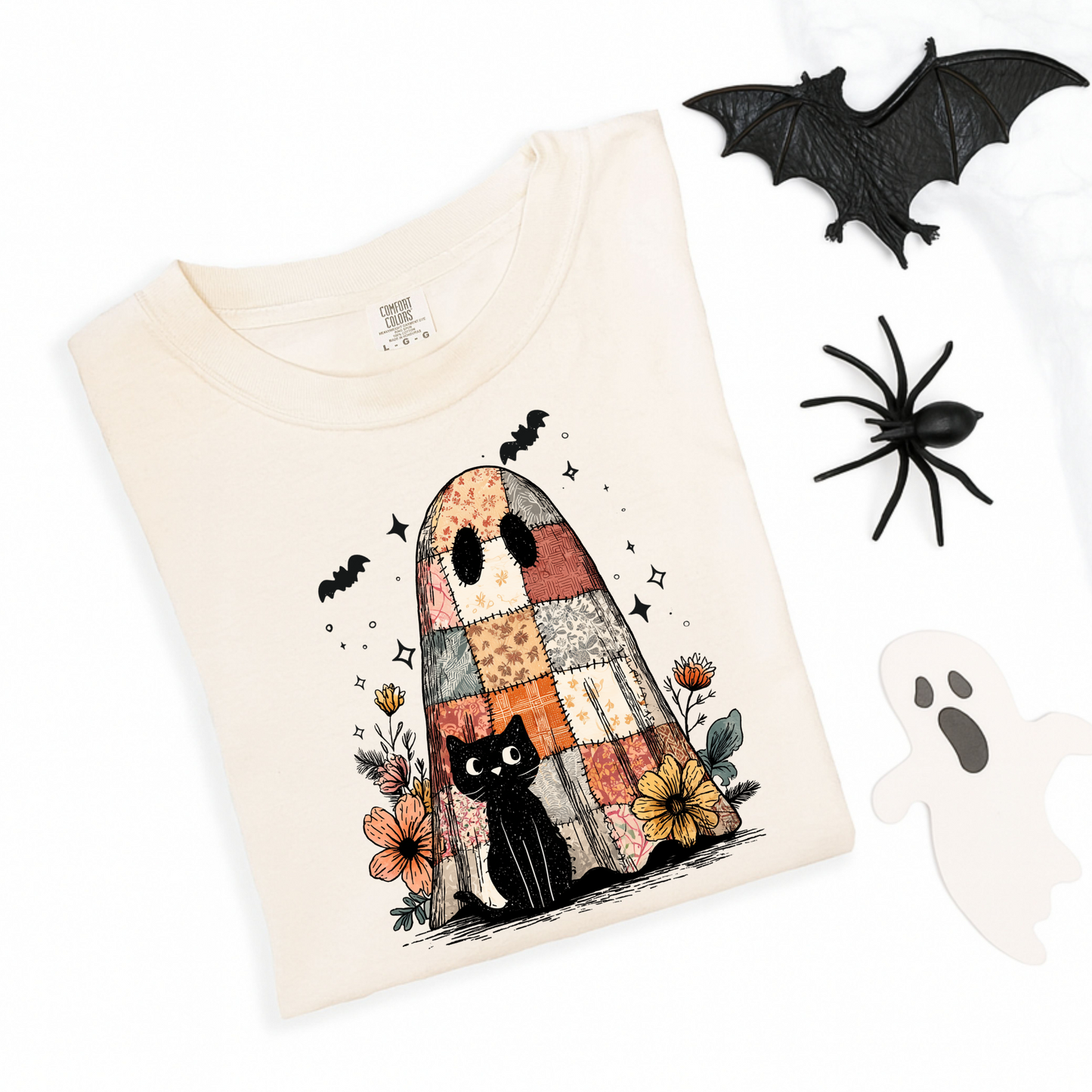 Patchwork Ghost and Cat