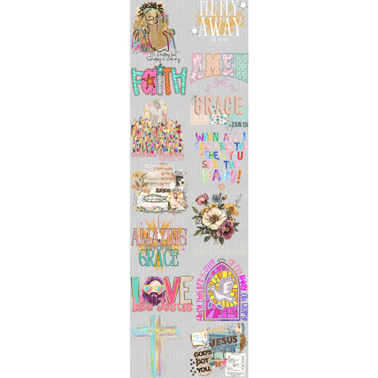 New Faith 22x72 Inch Gang Sheet