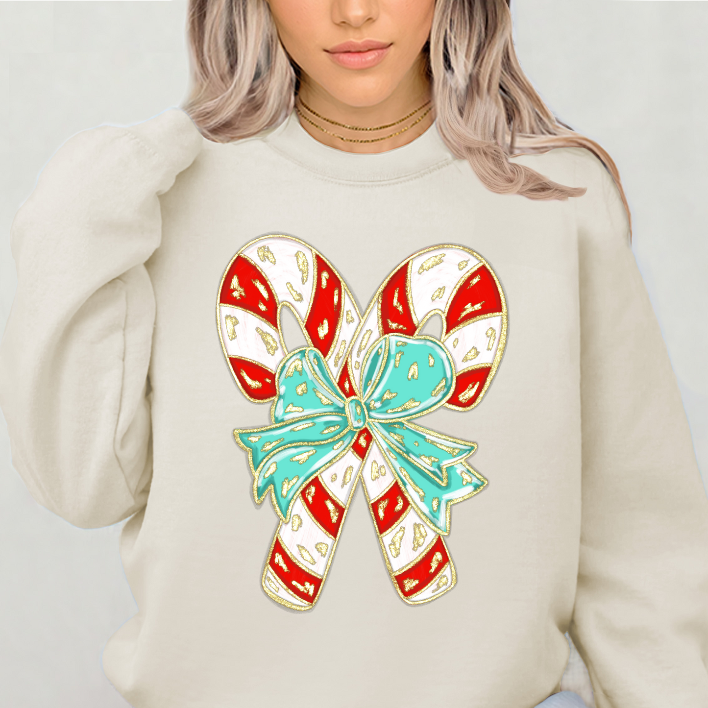 Candy Cane Bow