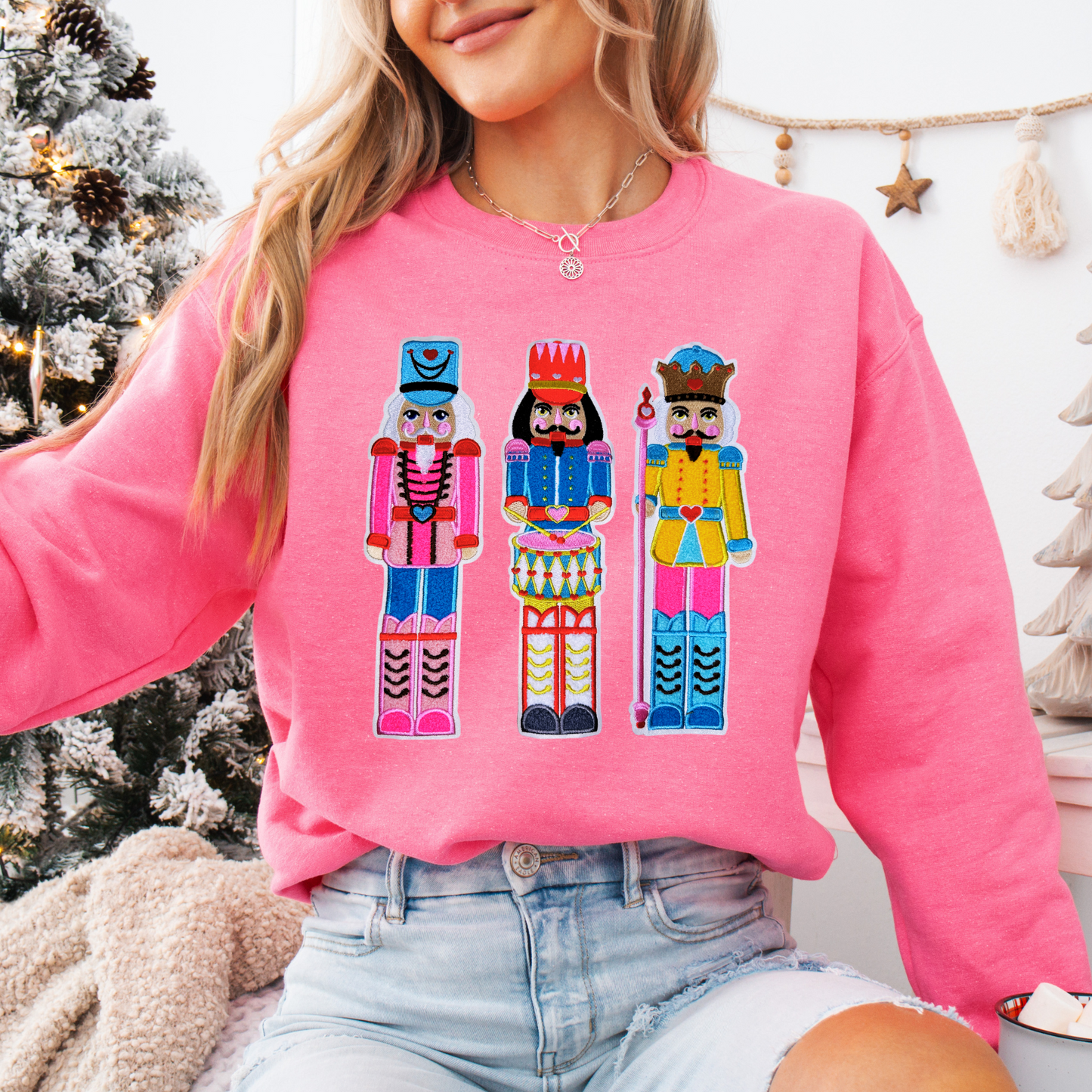 Colorful Nutcracker Chenille Patch Set