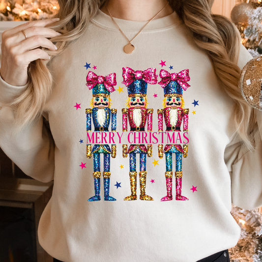 Faux Glittery Nutcracker