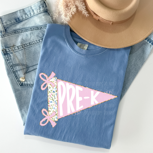 Pre-K Floral Pennant