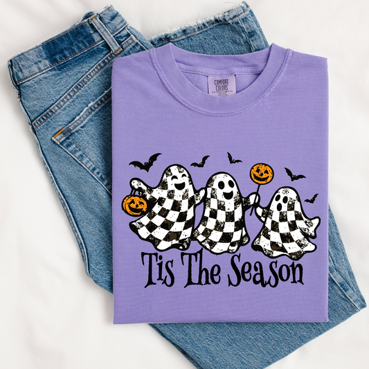 Tis The Season Checkered Ghosts (black)