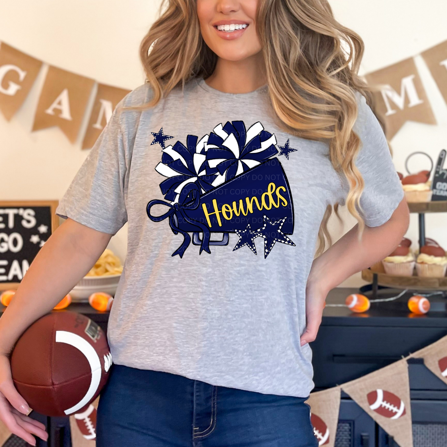 Hounds Megaphone (navy/gold)