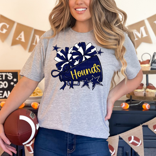 Hounds Megaphone (navy/gold)