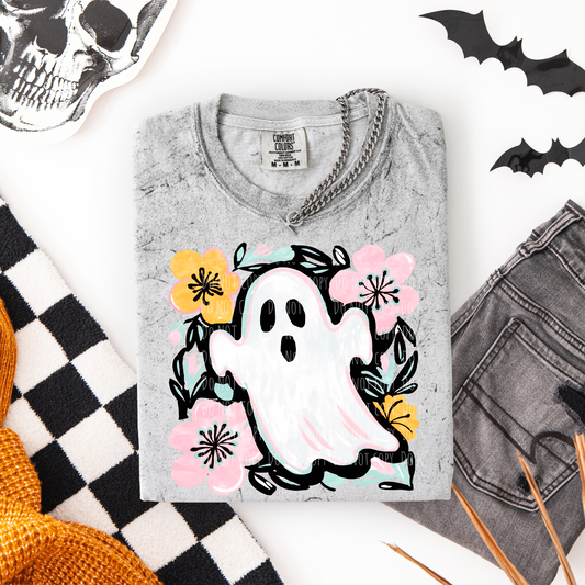Boho Floral Ghost
