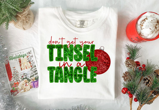 Don't Get Your Tinsel In A Tangle faux