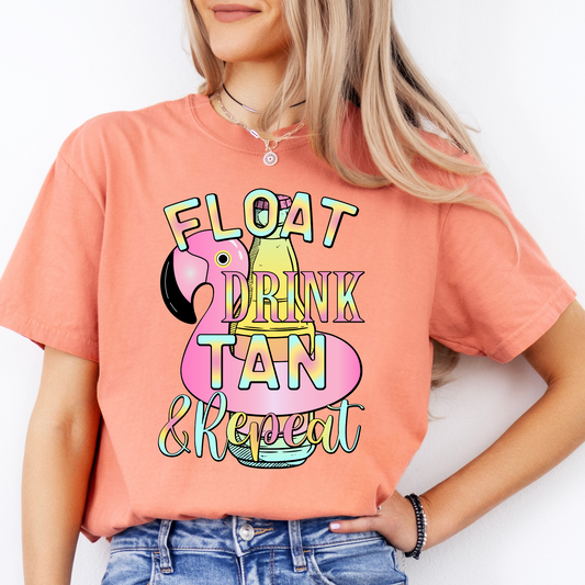 Float Drink Tan Repeat