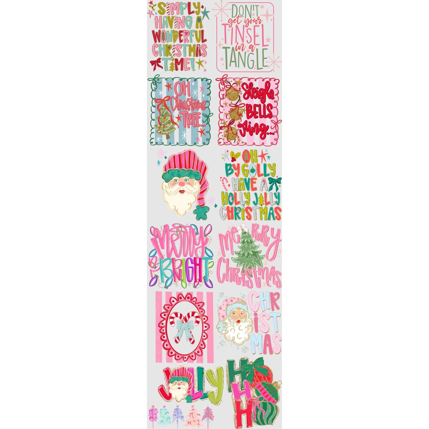 Doodle Christmas Premade 72 Inch