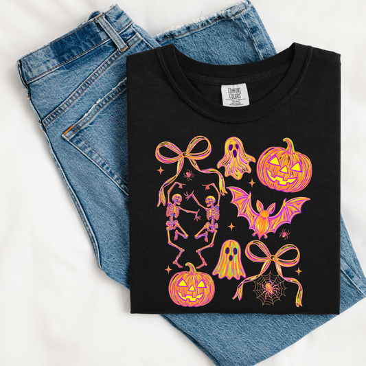 Colorful Brushstroke Halloween Collage