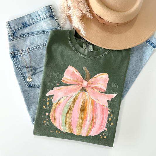 Watercolor Brushstroke Pumpkin