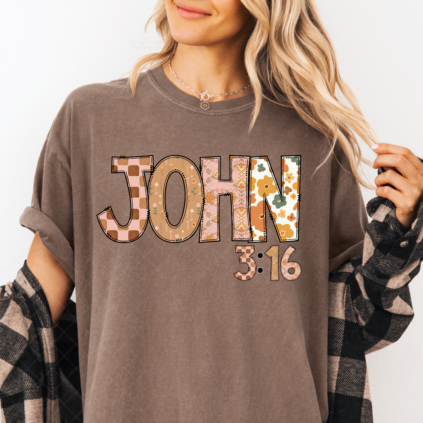 John 3:16 Boho Floral