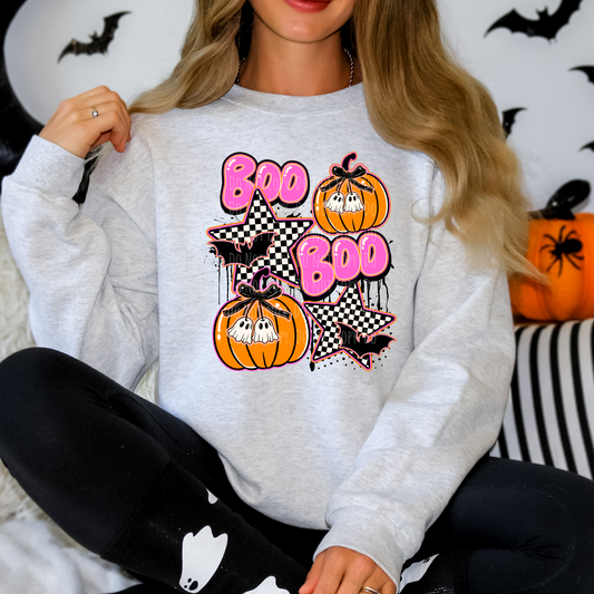 Boo Checkered Star Collage