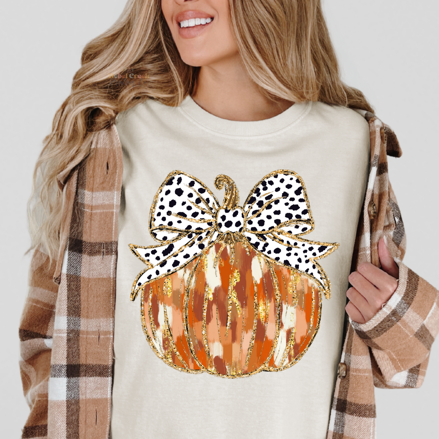 Brushstroke Dotted Pumpkin (orange)