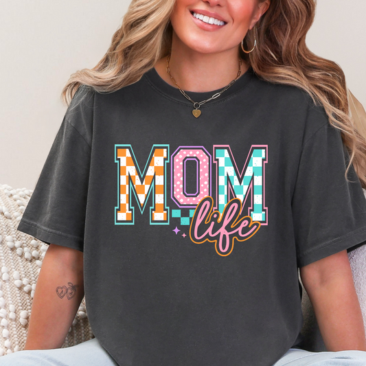 Mom Life Checkered