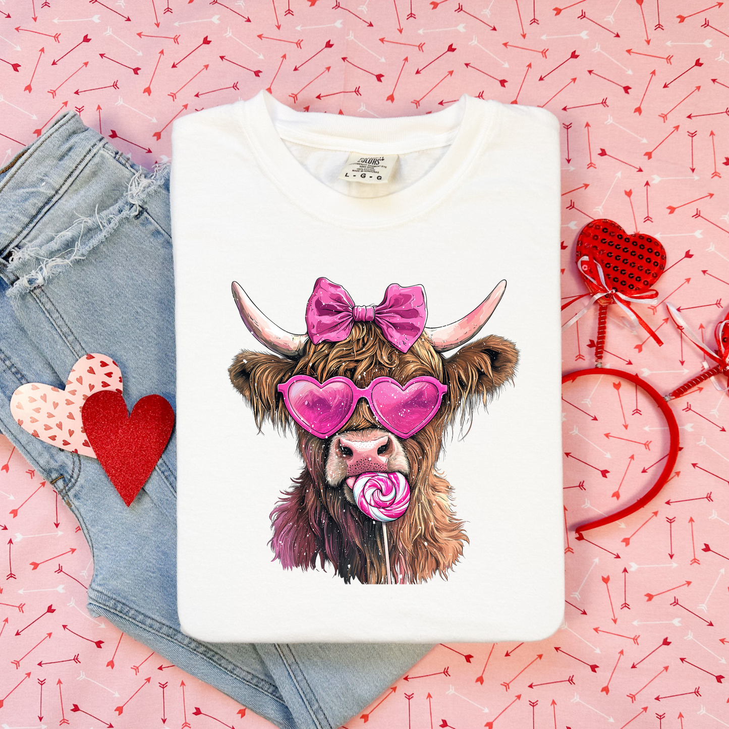 Highland Cow (pink)