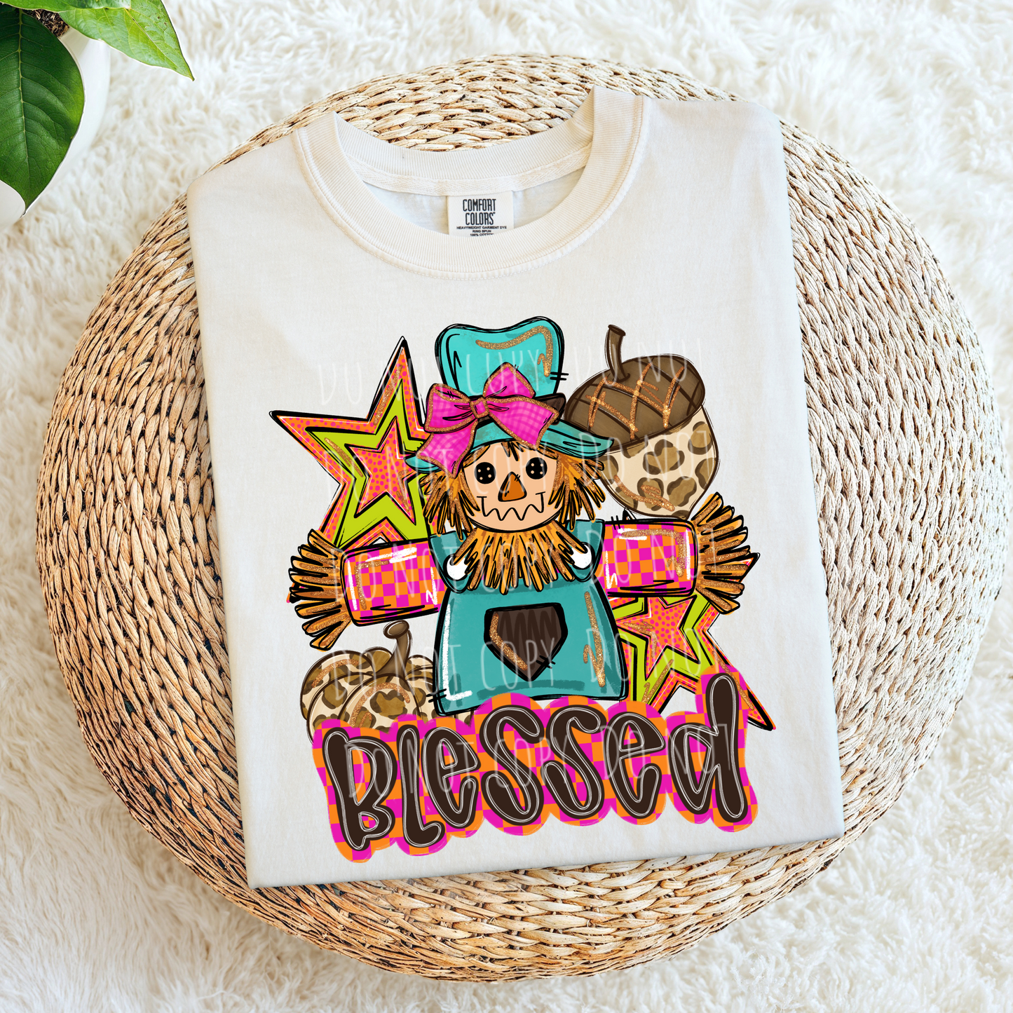 Blessed Hand Drawn Scarecrow