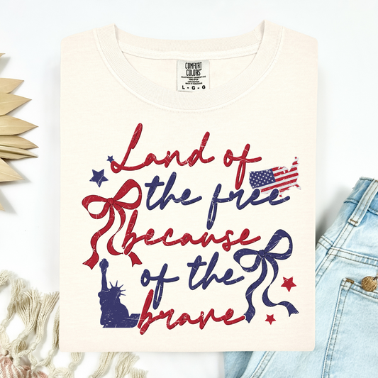 Land Of The Free Because Of The Brave Bows