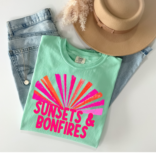 Sunset and Bonfires