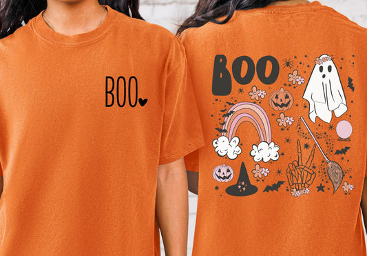 Boo front and back