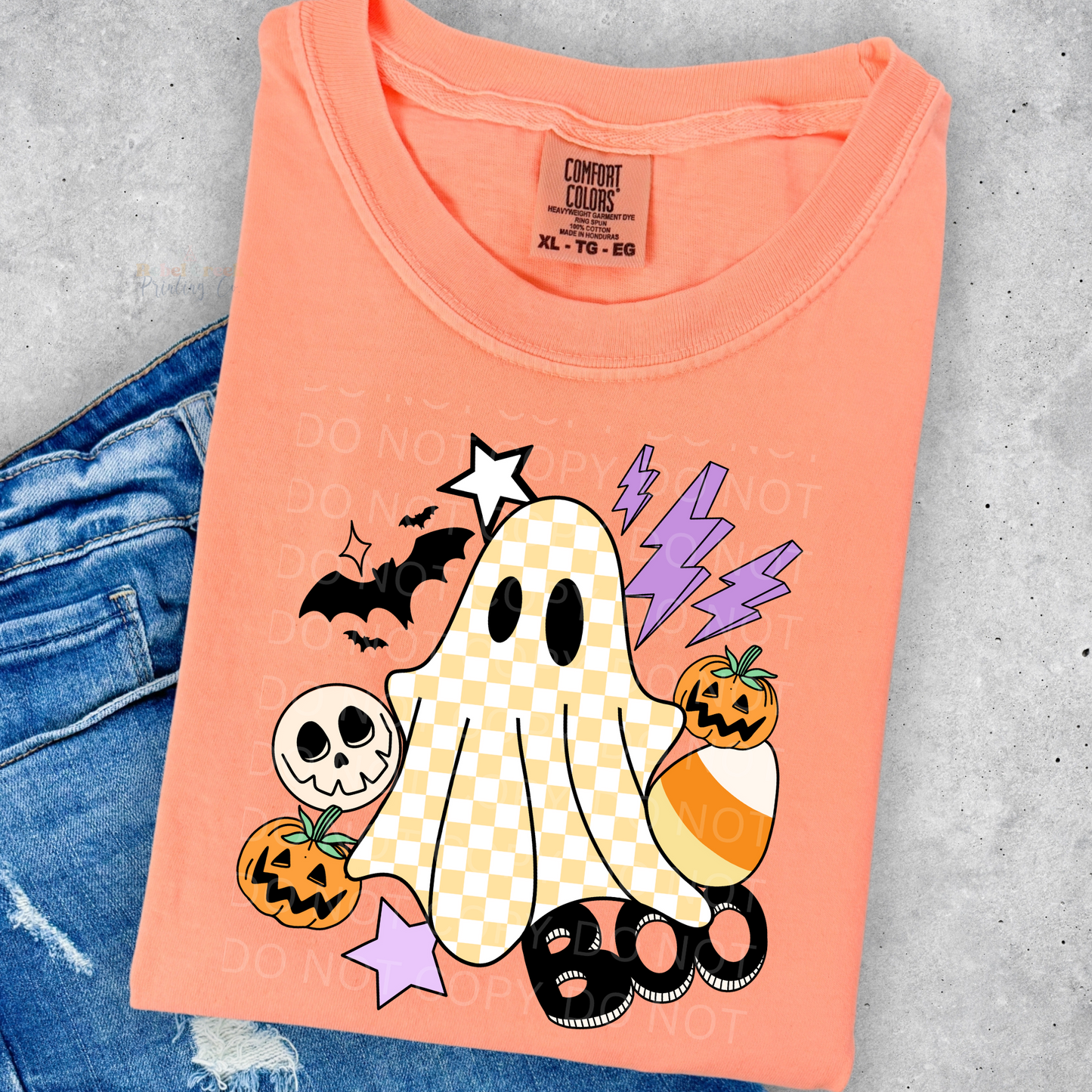 Boo Checkered Ghost