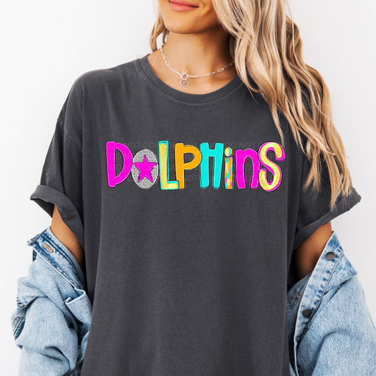 Dolphins Starry Fun Font